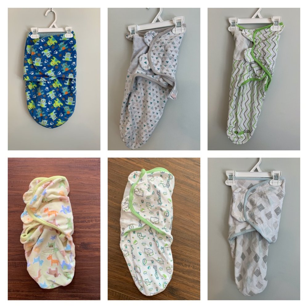 LOT/BUNDLE of 6 swaddles